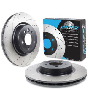 Front Drilled Grooved 360mm Brake Discs For Range Rover Sport L320 05-13