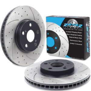 Front Drilled Grooved 275mm Brake Discs For Toyota Celica T230 1.8 16v 99+