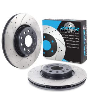 Front Drilled Grooved 312mm Brake Discs For Seat Leon 1P 5F 05+