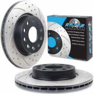 Front Drilled Grooved 280mm Brake Discs For Seat Altea Xl Leon TDI TFSI Fsi 03+