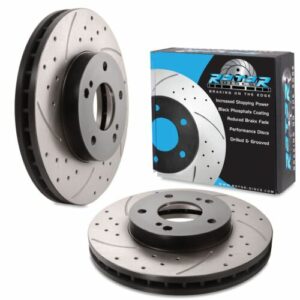 Front Drilled Grooved 280mm Brake Discs For Nissan 200Sx S14 S14A 2.0 300Zx Z32