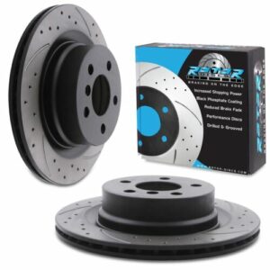 Rear Drilled Grooved Vented 300mm Brake Discs For BMW G21 320D 320I Touring 19+