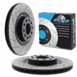 Rear Drilled Grooved 320mm Brake Discs For Alfa Romeo 952 Giulia 2.0T 280Bhp 16+