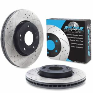 Front Drilled Grooved 280mm Brake Discs For Hyundai Coupe GK 2.0 2.7 2002-2009