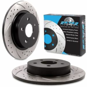 Rear Grooved Drilled 280mm Brake Discs For Volvo V50 1.6 1.8 2.0 2.4 D3 D4 T5