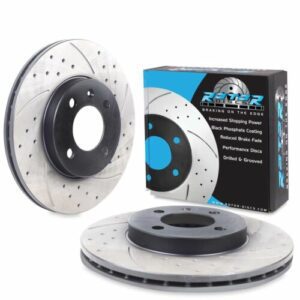 Front Drilled Grooved Vented 256mm Brake Discs For Seat Toledo Cordoba Inca 94+