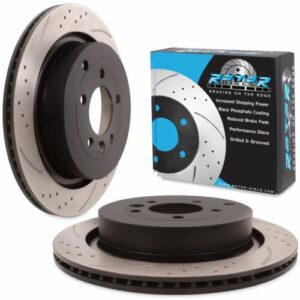 Front Drilled Grooved 300mm Brake Discs For Ford Mondeo Mk3 1.8 2.0 TDCI 07-15