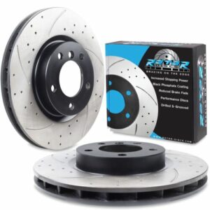 Front Drilled Grooved 315mm Brake Discs Pair BMW E36 M3 Evo 3.0 3.2 Coupe 94-95