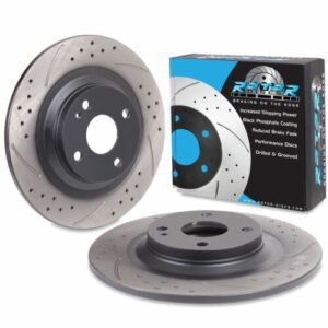 Rear Drilled Grooved 276mm Brake Discs For Mazda Mx5 Nb Mk2 1.8 16V Vt Sport 98+