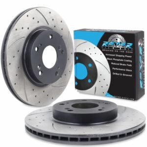 Front Drilled Grooved 282mm Brake Discs For Honda Civic EP FN FK