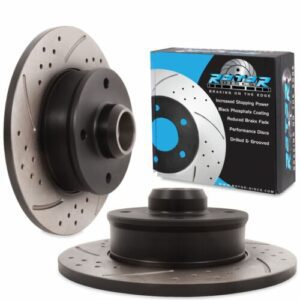 Rear Grooved Drilled 226mm Brake Discs For Seat Ibiza Mk2 1.8 2.0 16V Cupra GTI