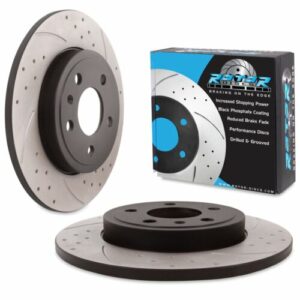 Rear Grooved Drilled Solid 288mm Brake Discs For Seat Exeo 2.0 TFSI St 2009+