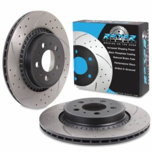 Rear Drilled Grooved 308mm Brake Discs For Volvo Xc90 4.4 V8 3.0 T6 2.5 T 2.5 D5