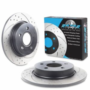 Rear Drilled Grooved 271mm Brake Discs Ford Focus Mk3 1.0 1.6 2.0 St Titanium