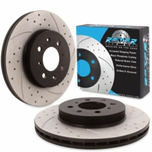Front Drilled Grooved 262mm Brake Discs For Honda Crx Del Sol 1.5 1.6 Vtec 88-98
