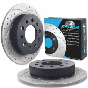 Rear Drilled Grooved 258mm Brake Discs For Hyundai Coupe 2 1.6 2.0 2.7 V6 01-09