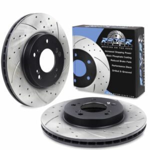 Front Drilled Grooved 282mm Brake Discs For Honda Civic 282 Conversion Ej Ek Em