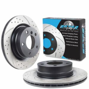 Rear Drilled Grooved 300mm Brake Discs For BMW E82 E88 125I 120I 120D 118D 07+