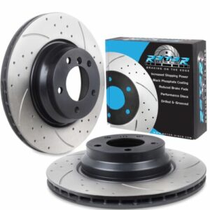 Front Drilled Grooved 330mm Brake Discs BMW 3 Series E92 E93 320 325 330 04-13