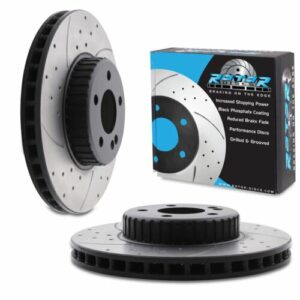 Front Drilled Grooved Vented 318mm Brake Discs For Mercedes C Class Coupe 15+