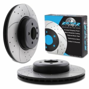 Front Drilled Grooved 370mm Brake Discs For BMW F32 F33 4 Series 435I Xdrive 13+