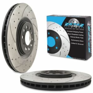 Front Drilled Grooved 312mm Brake Discs For Seat Leon 1.8T 1.9 TDI Cupra R 99-06