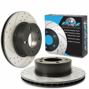 Front Grooved 284mm Brake Discs For BMW 1 Series E81 E87 116I 118I 116D 118D 04+