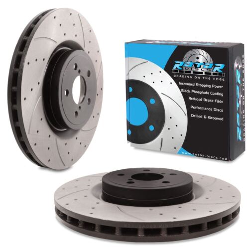 Front Drilled Grooved 326mm Brake Discs For Subaru Impreza 5X100 Newage ...