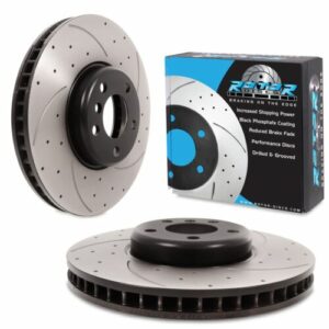 Front Drilled Grooved 348mm Brake Discs For BMW 7 Series F01 F02 730D 740D 740I