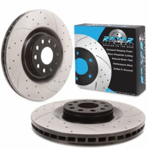 Front Drilled Grooved 345mm Brake Discs For Skoda Superb 2.0 3.6 V6 TFSI Fsi 08+