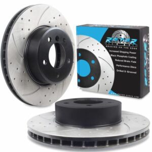 Front Drilled Grooved 324mm Brake Discs For BMW 6 Series E63 E64 630I 04-10