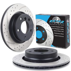 Front Drilled Grooved 294mm Brake Discs For BMW 3 Series E46 325 328 98-05