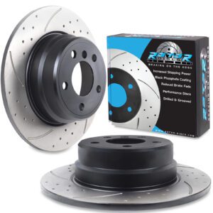 Rear Drilled Grooved 324mm Brake Discs For BMW X5 E53 00-06