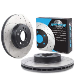 Front Drilled Grooved 332mm Brake Discs For BMW X5 E53 00-06
