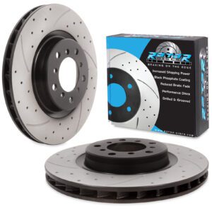 Front Drilled Grooved 325mm Brake Discs For BMW 3 Series E46 M3 3.2 00-06