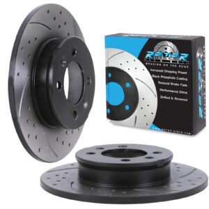 Rear Drilled Grooved 240mm Brake Discs For MG F MG TF 1.6 1.8 95+